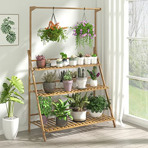 List of Top Ten Best Wooden Plant Shelf Top Picks 2023 Reviews