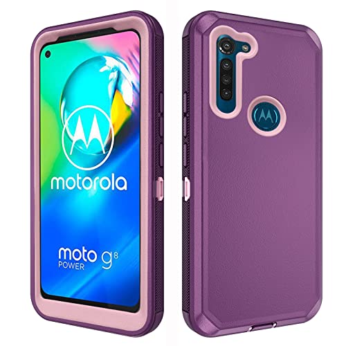 Teléfonos Celulares, Wireless Asuwish - Funda de teléfono para Moto G8 Play/MotoG8 Plus/Moto8 Power Cell Cover híbrida, resistente a los golpes, accesorios móviles para Motorola One Macro...