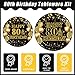 Kepeel 96Pcs 80th Birthday Party Tableware Set, Back in 1946 Birthday Party Decorations Supplies for Men Women Cheers to 80 Years Disposable Paper Plates Napkins Forks Favors, Serve 24