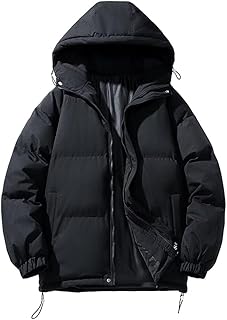 [Ｋａｙｉｙａｓｕ] ダウンジャケット メンズ 大きいサイズ 中綿入り 防寒着 防風 冬服 8色 厚手 フート付き ブラック アウトドア 日常 カジュアル ゆったり おしゃれ かっこいい