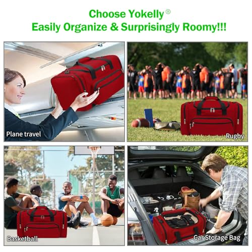 Image of Sports Duffel Bag 20 inch for Travel Gym - Red