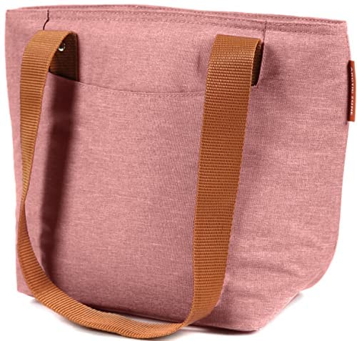 Arctic Zone Metropolis Insulated Lunch Tote Bag For Women - Leak Proof Lunch Box Insulated Cooler Tote Bag - Heathered Rose Tan… #TOP1