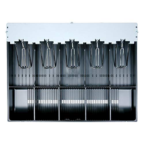 SAM4S Tiroir à monnaie 60 5 billes et 5 porte-pièces Modèle 60 5 x 5 avec accoudoirs en acier, ER-920, ER-925, SPS-320, ER-940, ER-945, SPS-340, SPS-345, ER-915, NR-510RB NR-510B