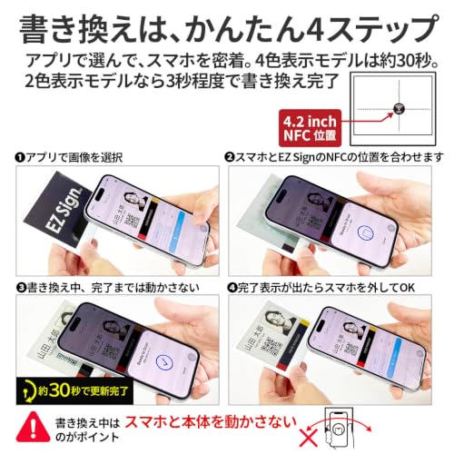 Santek EZ Sign 4.2インチ NFC 電子ペーパーディスプレイ