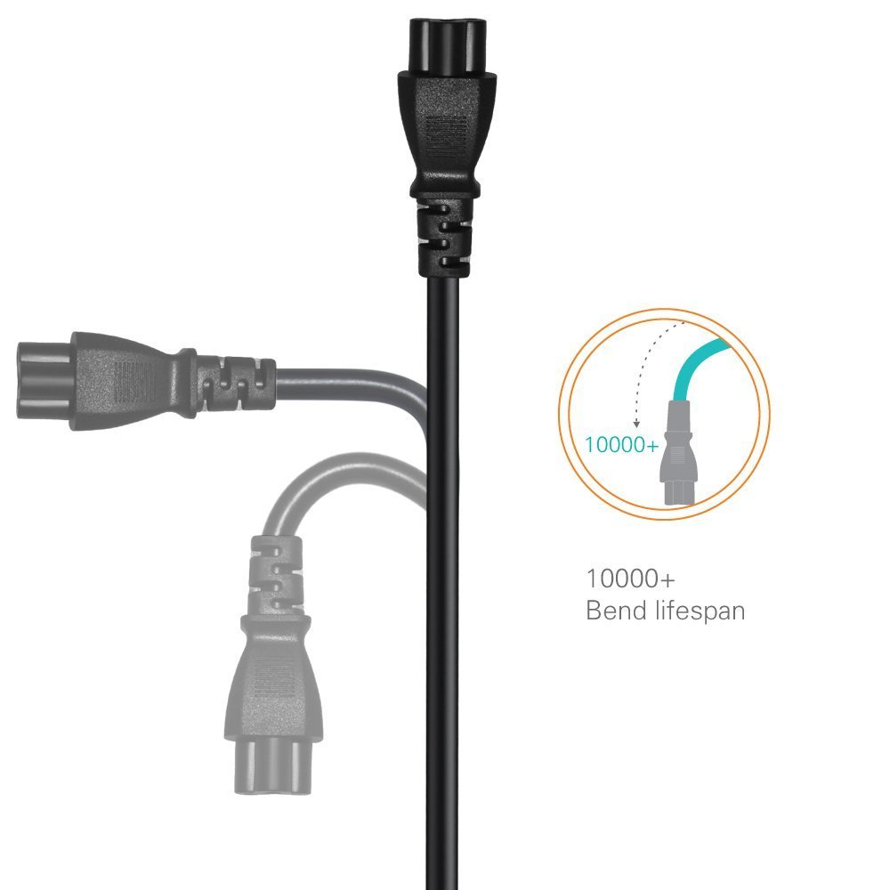 Amazon.co.jp: ミッキーマウス電源ケーブルリード - 3ピンAC電源コード