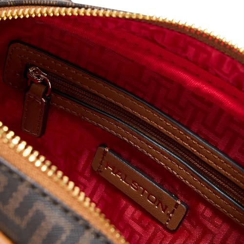 Halston Clara Rocky Road Top Zip Crossbody4