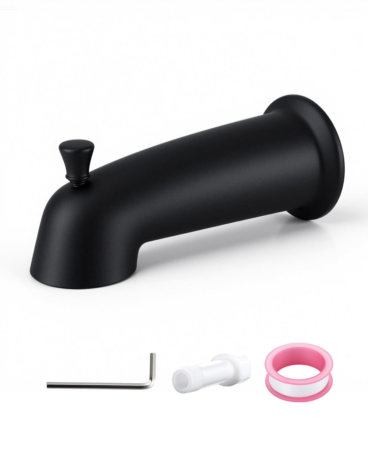 Slip On Bathtub Spout With Diverter, Extra Long 6 Inch Bathtub Spigot - View #8