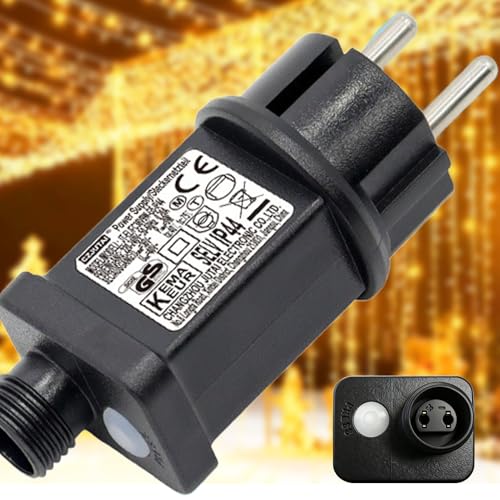 Yowin Netzteil Lichterkette 24V 6W Lichterkette Stecker mit 8...