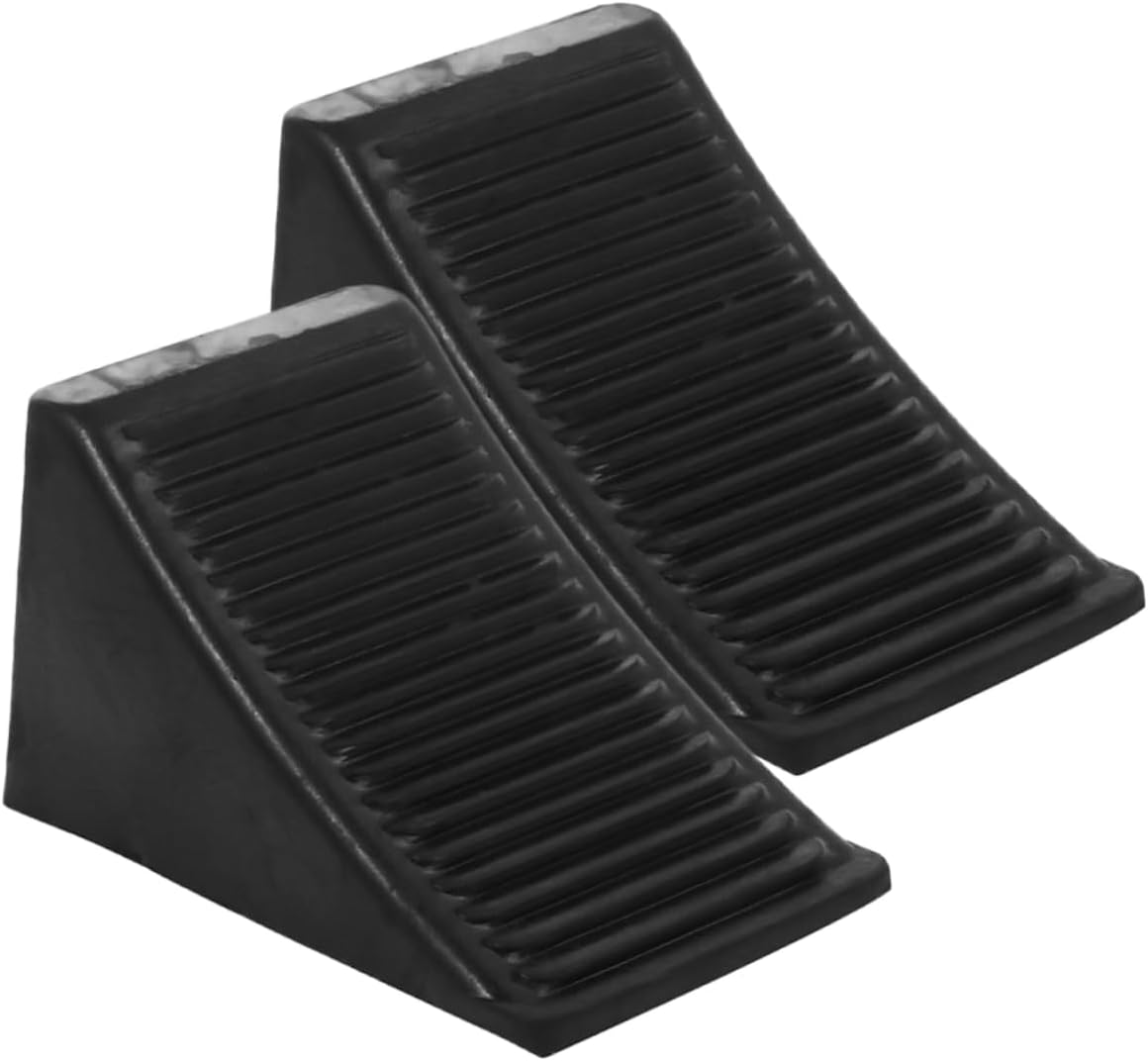 2pcs Motorcycle Wheel Chocks Rv Wheel Stabilizer Rubber Blocks for Travel Trailers Easy to Use