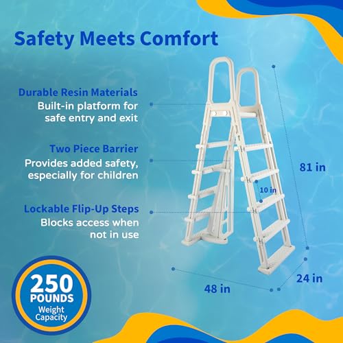 Image of Riviera 27-ft Round 54-in Deep 8-in Top Rail Metal Wall Swimming Pool Package