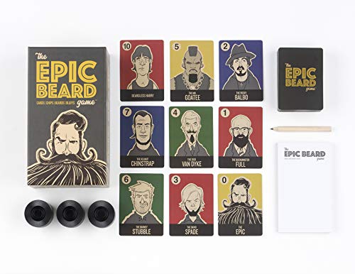 The Good Game Company The Epic Beard Game - A Game With Bald-Faced Bluffing And Strategy - Player With Least Points Wins - Super Fun For Outdoors, Travel, Friends And Family Game Nights #TOP3