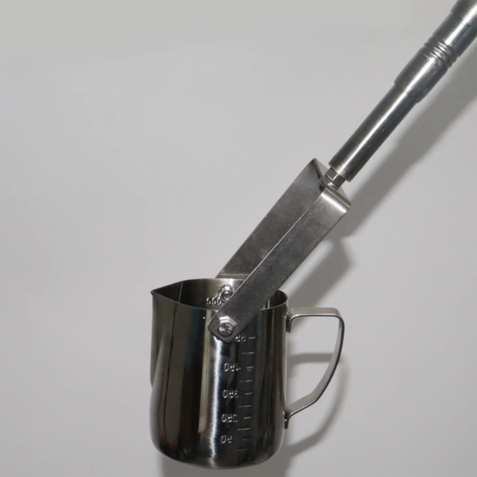Dispositivo De Toma De Muestras Líquidas Con Pértiga Extensible | Vaso medidor de plástico o acero inoxidable, Muestras De Calida para lagos, ríos y pozos(Metal 1000ml,2.0m/6.6ft)