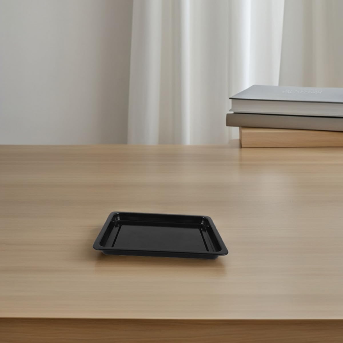 Cabilock 2piezas Bandejas Para Hornear Esmaltadas Negras Resistentes Fáciles De Limpiar Para Cocina y Repostería Comercial Bandejas Para Hornear Planas