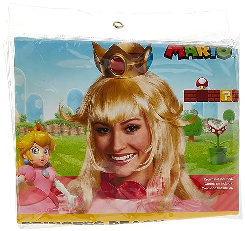 Perruque Princess Peach pour réussir votre costume sans coiffeur