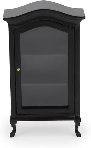 Miniatura 3 de Estante de exhibición de muebles de casa de muñecas, a escala 112, estantería en miniatura, decoración de gabinete, mini almacenamiento clásico de