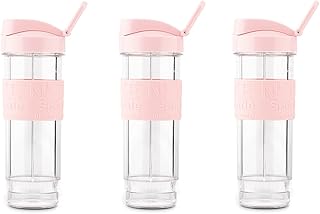H.KOENIG BTL12 - Kit de botellas para Mini-BLENDER SMOO12, color rosa