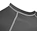 Rash Guard for Men Compression & Base Layer Shirt (Gray Large)