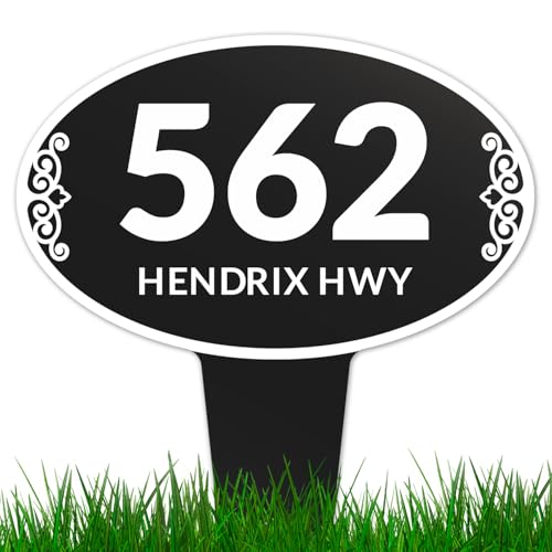Sigo Signs 12x15 Oval Lawn Address Plaque