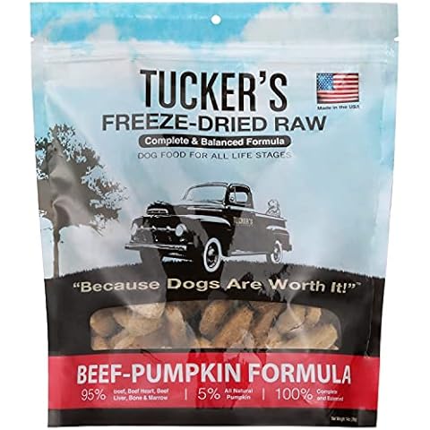 Tucker's Raw Frozen Freeze Dried Raw Dog Food, Beef & Pumpkin Formula 14oz Cover
