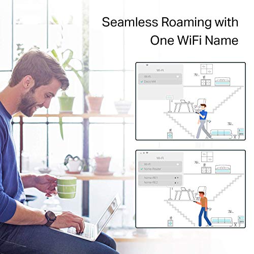 Image of Deco Whole Home Mesh WiFi System - Seamless Roaming, Adaptive Routing, Up to 5, 500 Sq. ft. Coverage, Connect Up to 100 Devices (Deco M4 3-Pack)