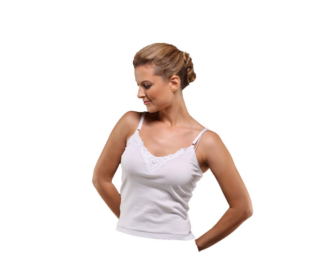 EveryoneLadies Cotton Camisole white undershirt for women