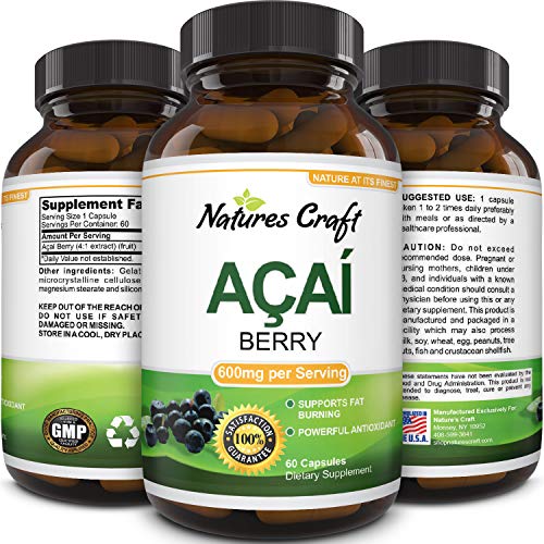 100% Pure Natural Acai Berry Weight Loss Supplement Detox Products Anti-Aging Antioxidant Superfood Cleanse and Burn Fat Improve Health Boost Energy Cardiovascular Health and Digestion 100% Pure Natural Acai Berry Weight Loss Supplement Detox Products Anti-Aging Antioxidant Superfood Cleanse and Burn Fat Improve Health Boost Energy Cardiovascular Health and Digestion