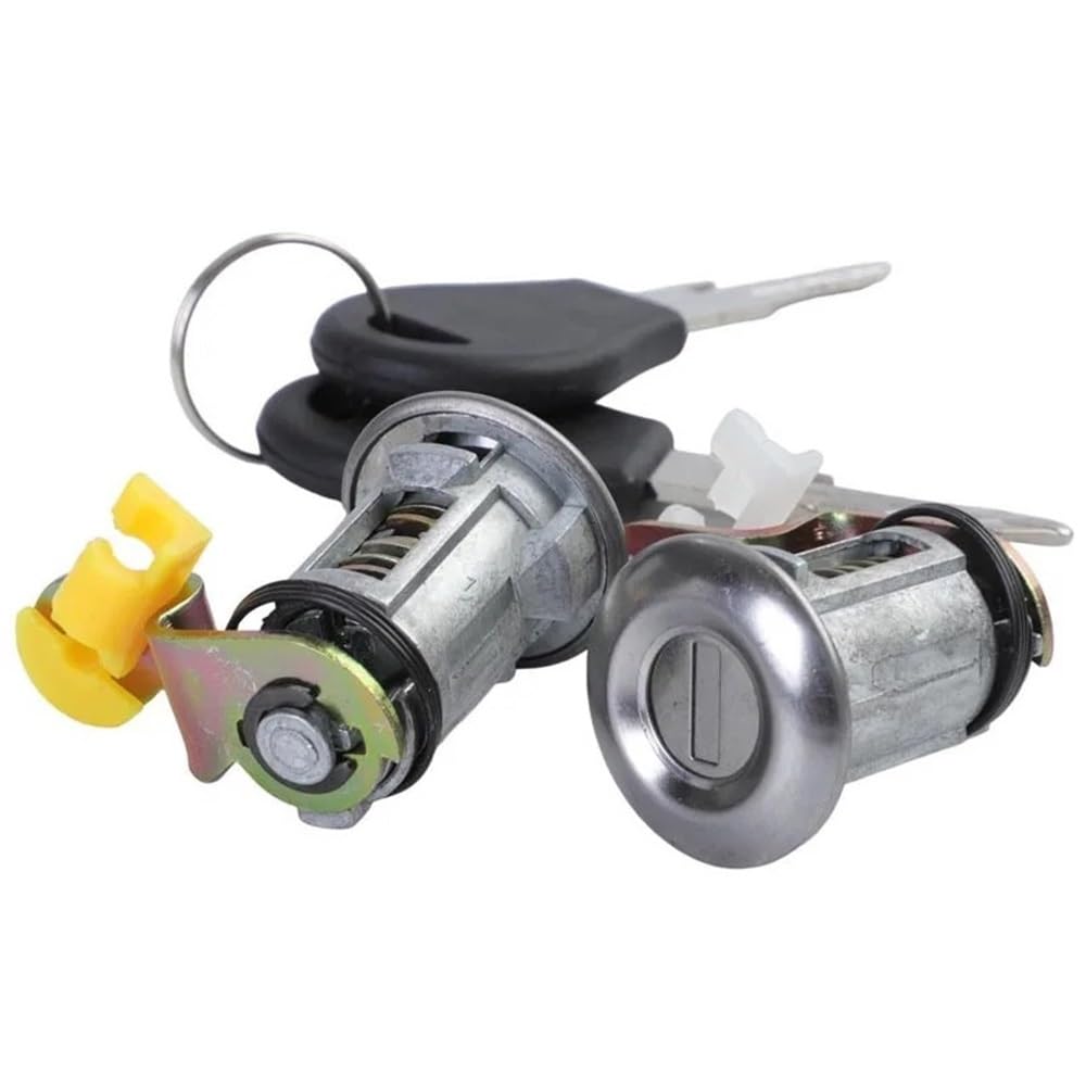 Hzsmyxgs One Color Car Door Lock 80600-01G25 8060001G25 Compatible With Nissan For D21 Pickup For Pathfinder 1987 1988 1989 1990 1991 Car Door Lock With 2 Keys
