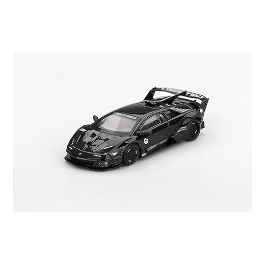 MINI GT Murcielago GT EVO LB - Silhouette Works Black edição limitada 1/64 modelo de carro fundido