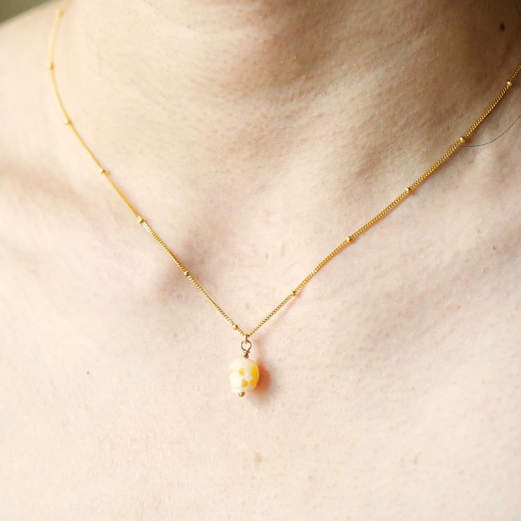 Skull Pearl Necklace – 14K Gold Plated 925 Sterling Silver Skeleton Pendant with 7–8mm Freshwater Pearl, Gothic Jewelry - Image 4