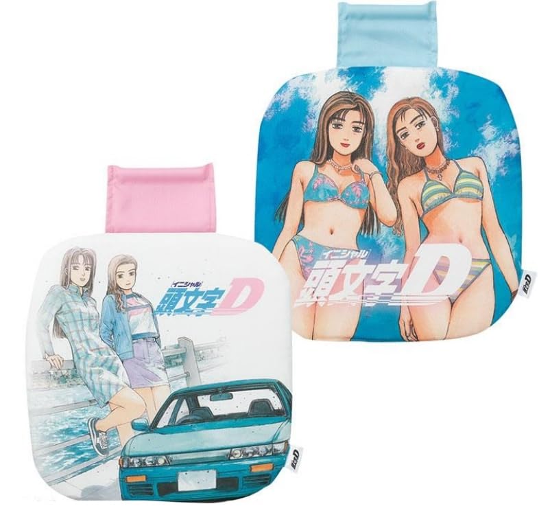 頭文字D　佐藤真子＆沙雪　水着　2枚組 シートクッション　インパクトブルー Amazon.co.jp: イニD 佐藤真子沙雪 水着 2枚組 シートクッション