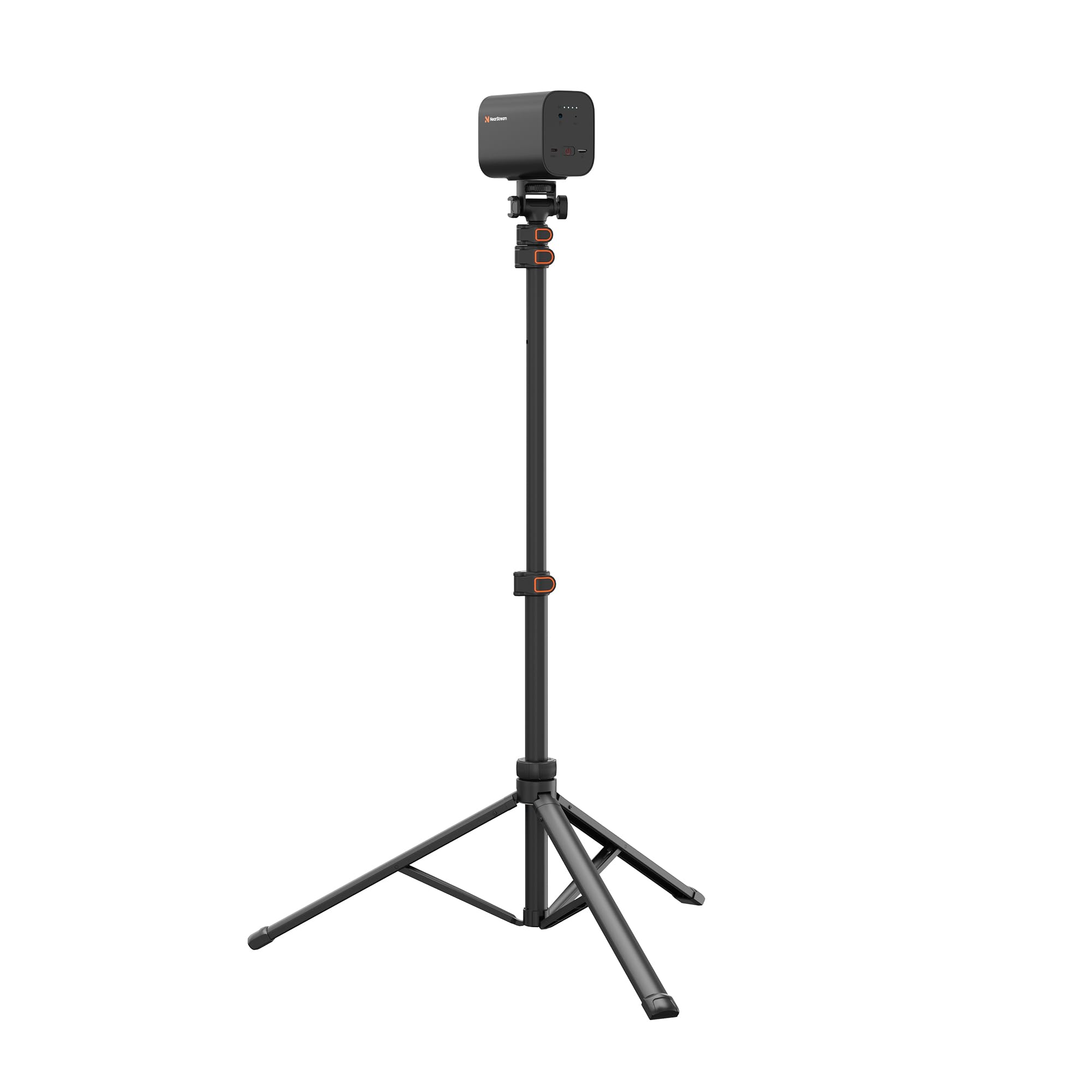 NearStream VM33 – Set aus drahtloser Streaming-Kamera und verstellbarem 64"-Stativ, 2K-Live-Streaming-Kamera mit robustem Stativ für YouTube, TikTok, Zoom und Videoaufnahmen