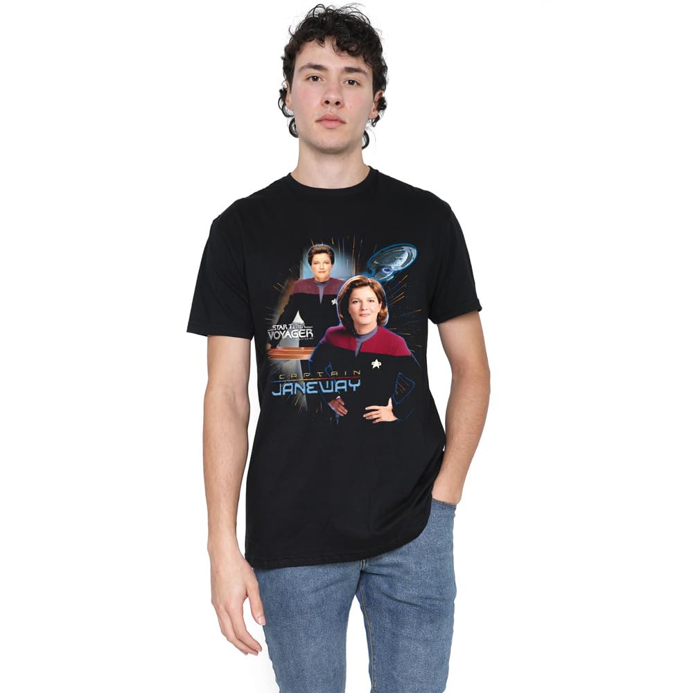 Star Trek Captain Janeway T-Shirt - Black - L