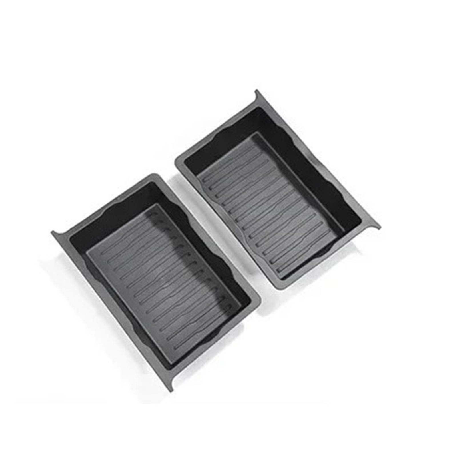AJHJET Underseat Storage Box For Tesla For Model For Y 2021-2024 Seats Drawer TPE Hidden Tray Car Accessories Car Interior Accessories(2 Pieces)