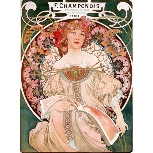 Impression giclée Champenois Mucha 76x101 cm ARTICULOZY