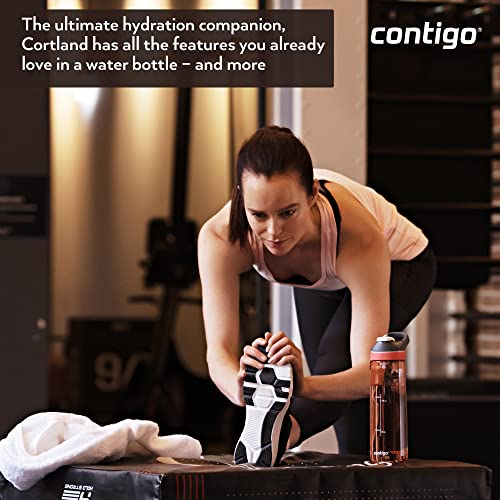 Image of Contigo Cortland Tritan Water Bottle I One Handed Operation, Spill Proof & Leak Proof BPA Free Bottle with Autoseal Technology, 720 ml