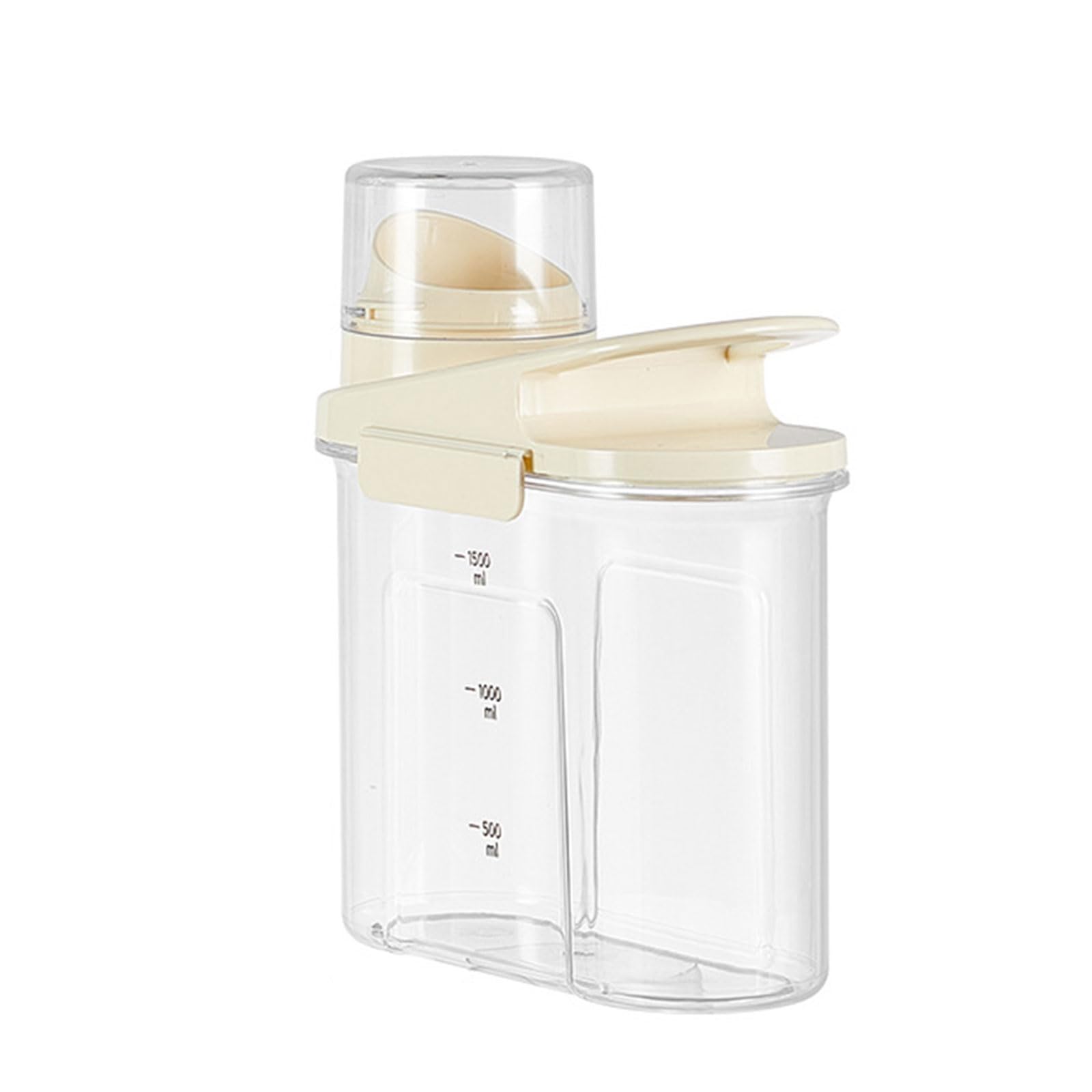 Xinsheinelry Food Organizers Clear Plastics Rice Bin with Sealed Rings Large Capacity Rice Bucket for Household Kitchen Transparents Food Jar