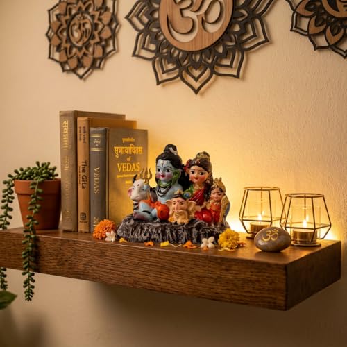 Image of ZAICUS Shiv Parivar Idol for Home Temple Decor | Lord Shiva Family Statue Murti for Pooja Room, Mandir, Spiritual Gift & Religious Decoration