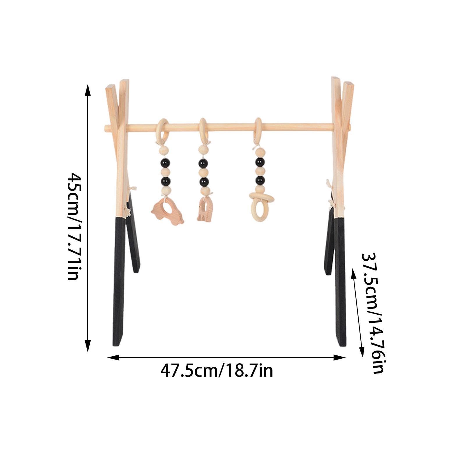 Portique deveil, Gymnase pour Bébé, Gymnase d’activités pour Tout-petits | Gymnase pour tout-petits avec cadre en bois sans odeur | Portique D'Activités pour Bébé, Pliable Équipement Jeu