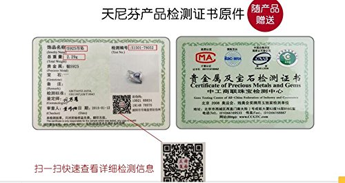 J.Venus - Collar, joyas de plata 925, collar con colgante para mujer y niña, circonita natural, color blanco y elegante cadena de 45 cm, con exquisito paquete de regalo, Plata esterlina, óxido de