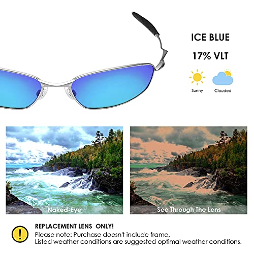 Image of BLAZERBUCK Anti-salt Polarized Replacement Lenses & Sock Kit for Oakley Whisker OO4141 Sunglass
