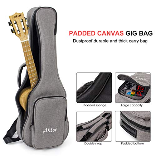 AkLOT Ukulélé ténor tout bambou 26 pouces Cutaway Ukulélé 18:1 Frets Tuner avancé pour professionnel avec sangle de… - Les Beatles, Paul McCartney, John Lennon, RIngo Starr, George Harrison AkLOT Ukulélé ténor tout bambou 26 pouces Cutaway Ukulélé 18:1 Frets Tuner avancé pour professionnel avec sangle de… – Image 8