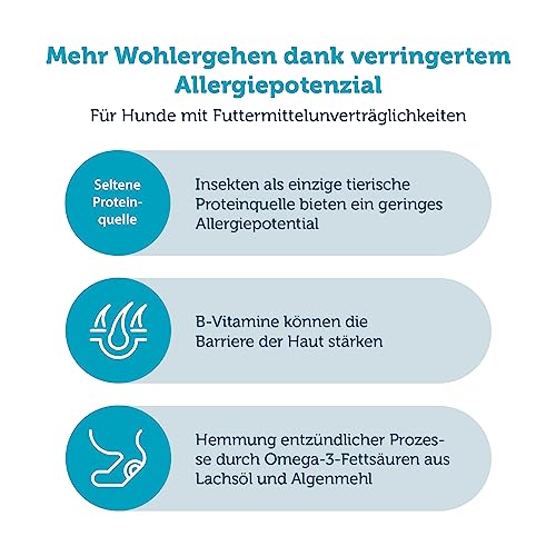 MERAVITAL Insect Pro, Hundefutter trocken, hypoallergenes und getreidefreies Diätfutter bei Allergien und Unverträglichkeiten (10kg)