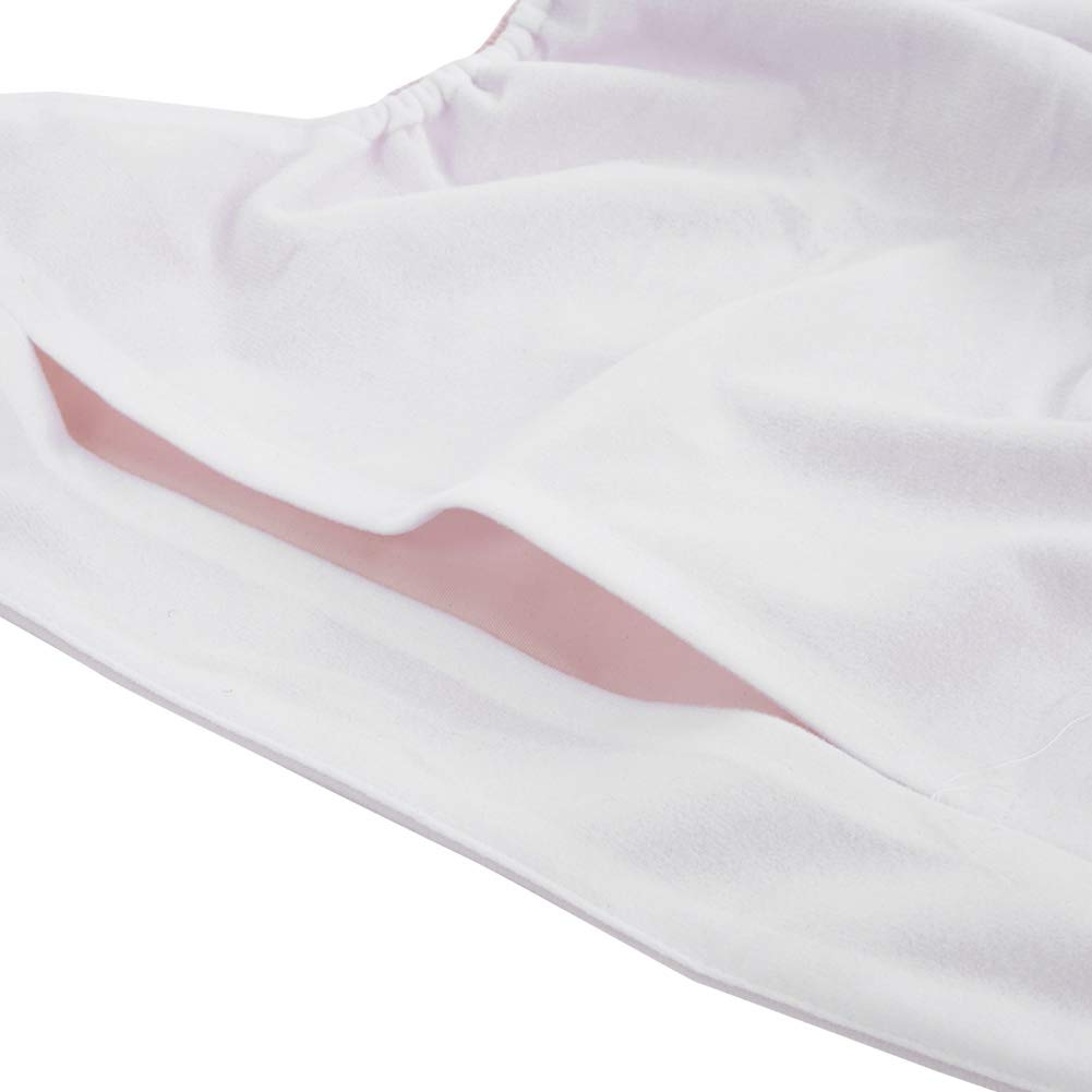 DEWIN Pañales para Adultos,Ajustable Braga Pañal Adulto Pañales de Tela Reutilizables para Adultos Protector Pañal Adulto Reutilizable,Doble Protección Incontinencia(Rosa)