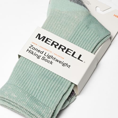 Merrell Zoned Hiking Crew Socks 1 Pair, Blue, Men's 5-8.5 / Women's 5-9.52