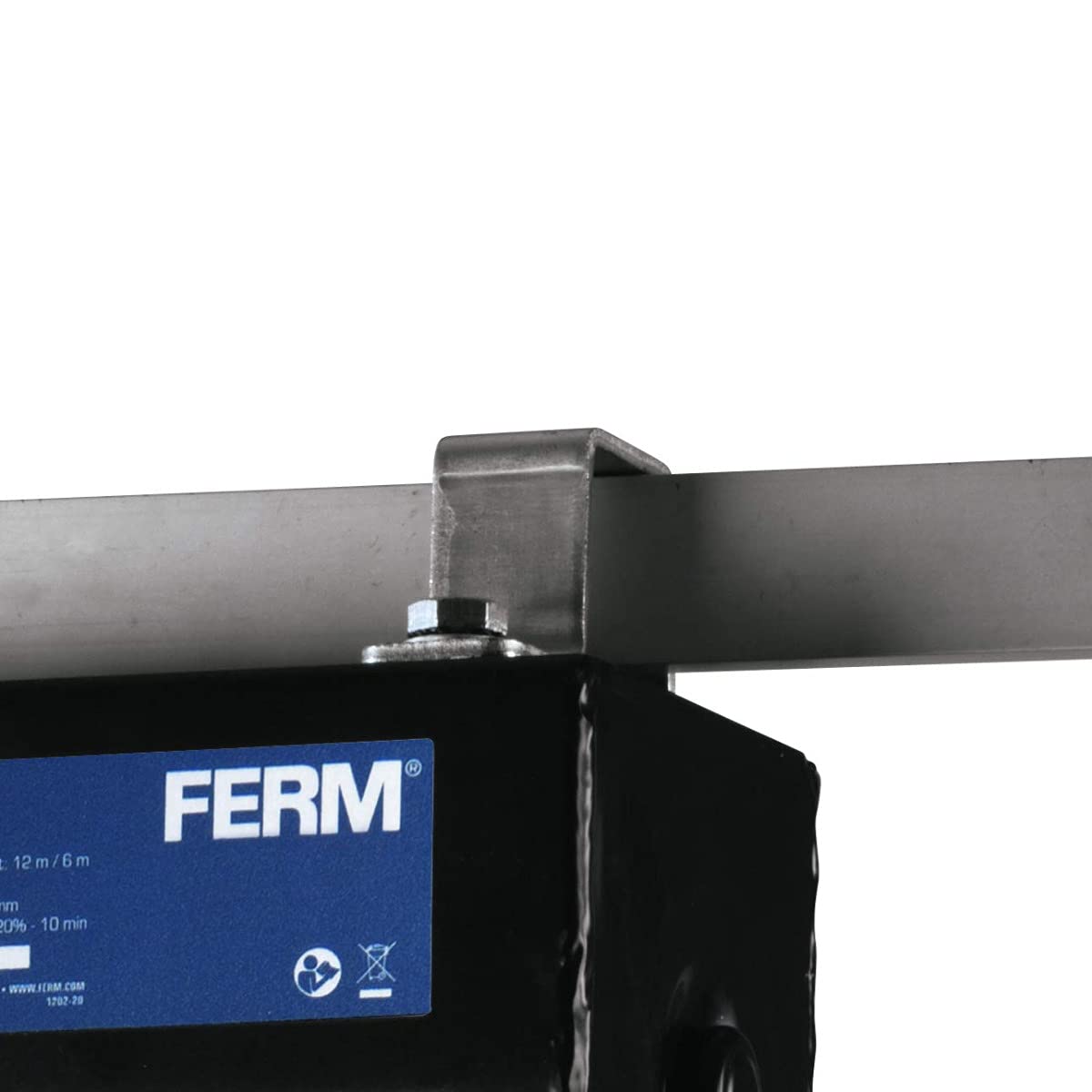 FERM Paranco a Leva Elettrico 500W. Capacità di sollevamento 250kg, Max. altezza di sollevamento 12 metri
