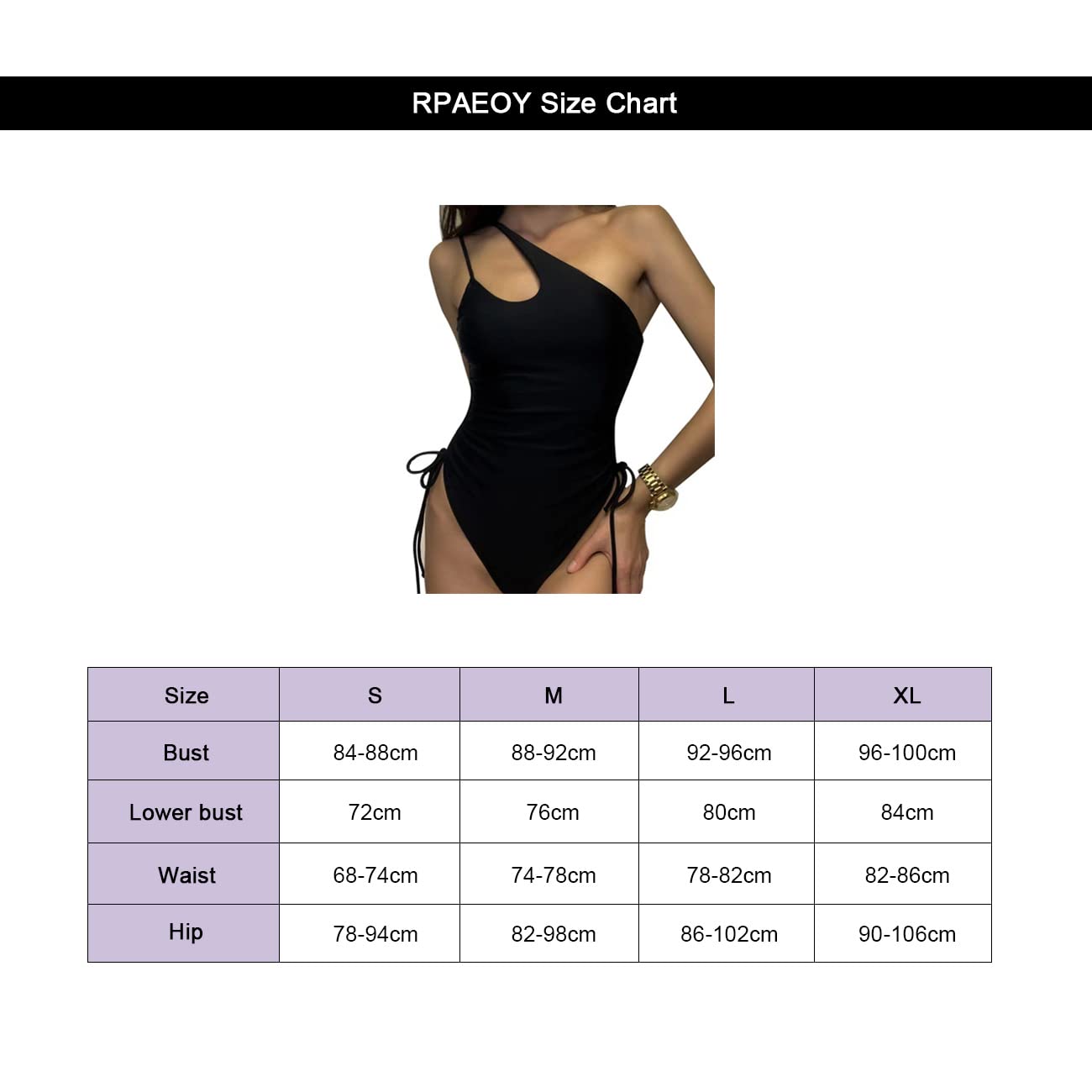 Costume Intero Donna Sexy Coulisse Monospalla Cut-out Costume da Bagno Controllo Addominale Bikini Push Up Imbottito Reggiseno Curvy Beachwear Swimwear Swimsuit