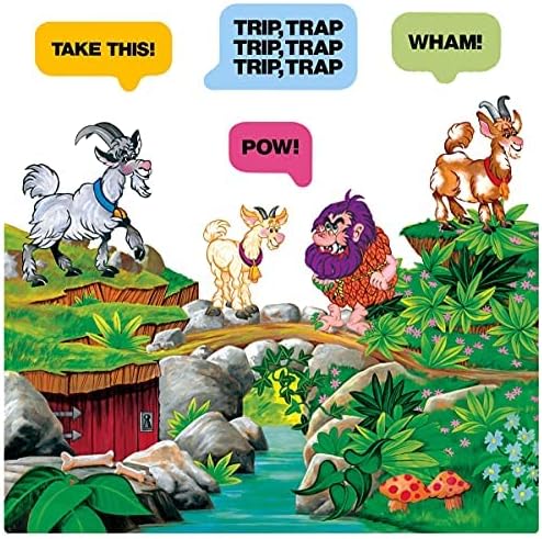 Miniatura 2 de Little Folk Visuals Billy Goats Gruff - Figuras precortadas de franela/fieltro, juego de 8 piezas