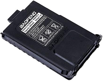 BAOFENG 7.4V 1800mAh Big Capacity Li-ion Battery for DM-5R UV-5R UV-5RE BF-F8HP UV-5R V2+ Plus UV-5RTP Series Two Way Radio Accessories (Black)
