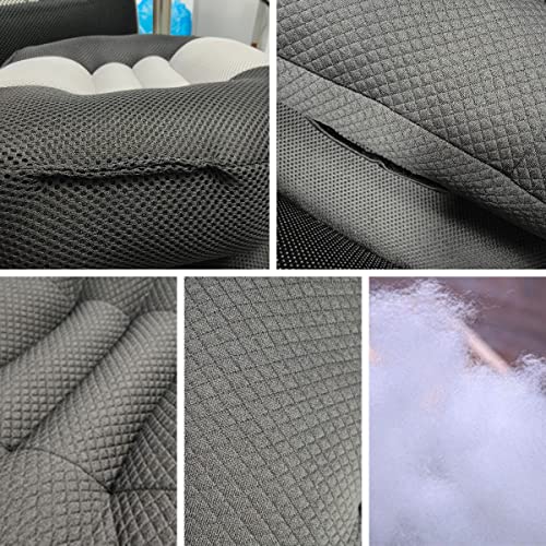 Seahome EH-3ZLP-VVA7 Car Booster Seat Cushion Heightening Height Boost Mat,Breathable Mesh Portable Car Seat Pad Fatigue Relief Suitable thumb #3