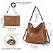 Womens Leather Hobo Handbag Ladies Fashion Tote Satchel Shoulder Crossbody Bags 2pcs Work Purses Set